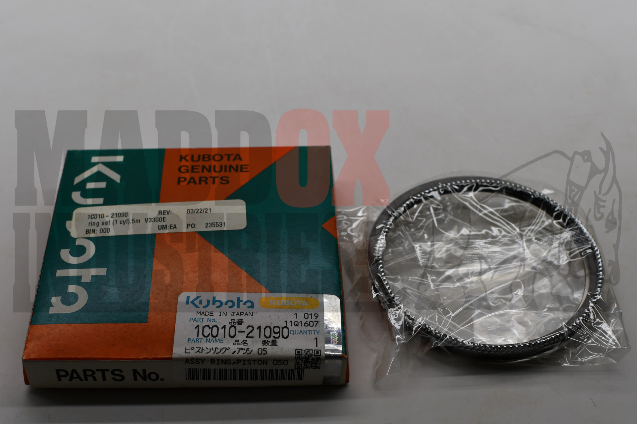 Kubota 1C010-21090 Piston Ring